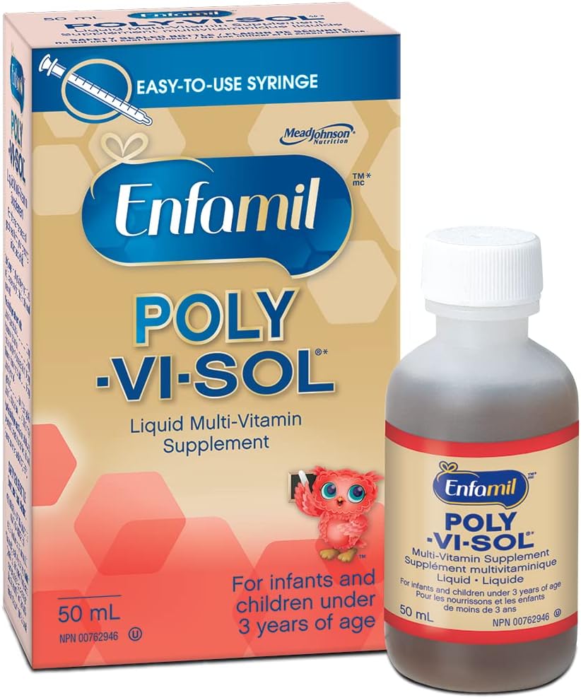 Enfamil POLY-VI-SOL 液体复合维生素补充剂,50毫升