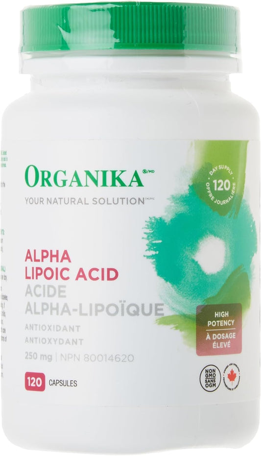 Organika 硫辛酸(高效)- 肝脏支持,抗氧化剂 - 120 粒胶囊