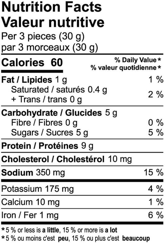 340gr . , Jerky. К і r к l а ո d Signature. Ехtrа Тhіск Сսt Ѕtеак Ѕtrірѕ.