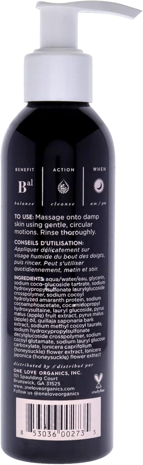 One Love Organics Easy Does It Foaming Cleanser Women 6.3 oz