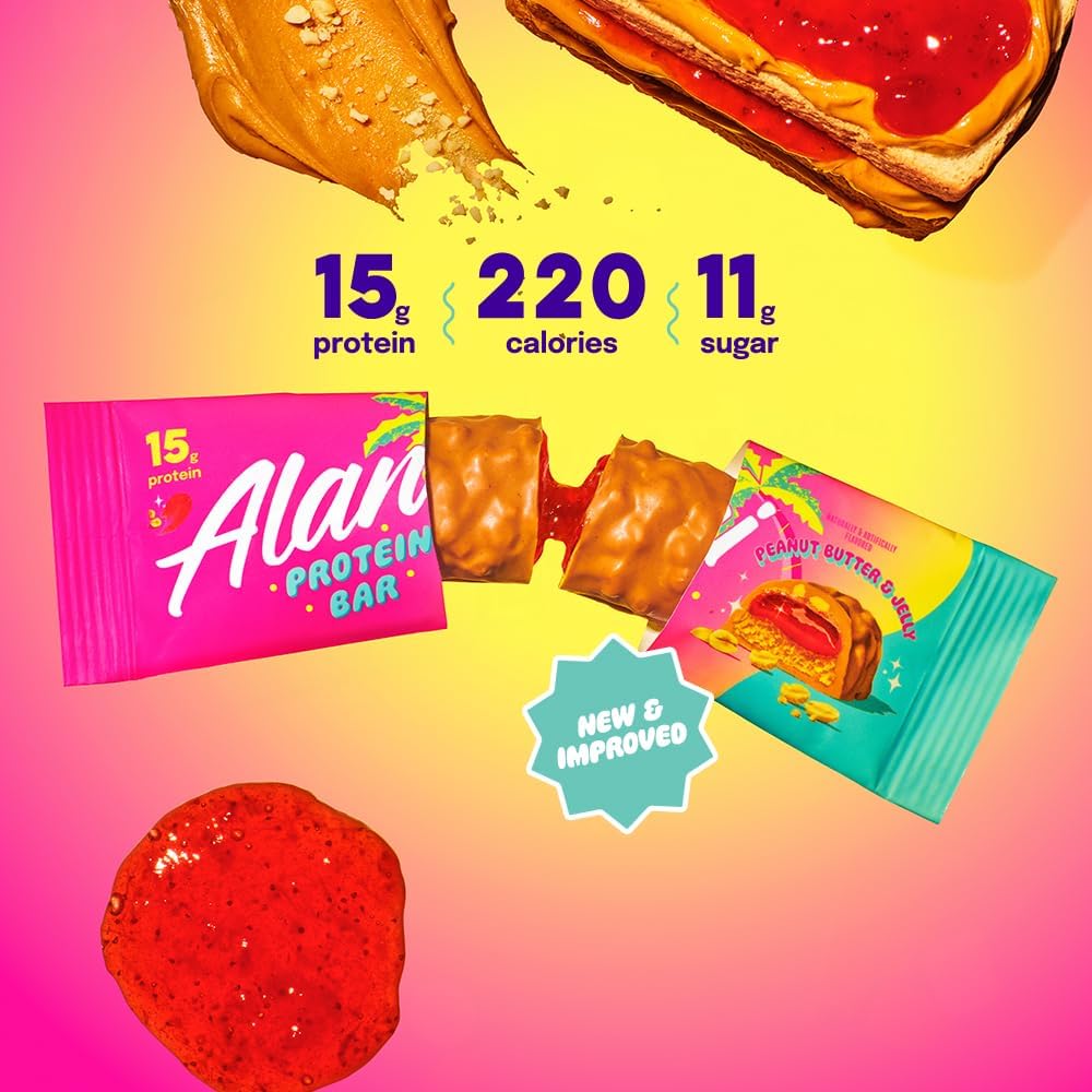 Alani Nu Protein Bar - Peanut Butter & Jelly 46g x 12