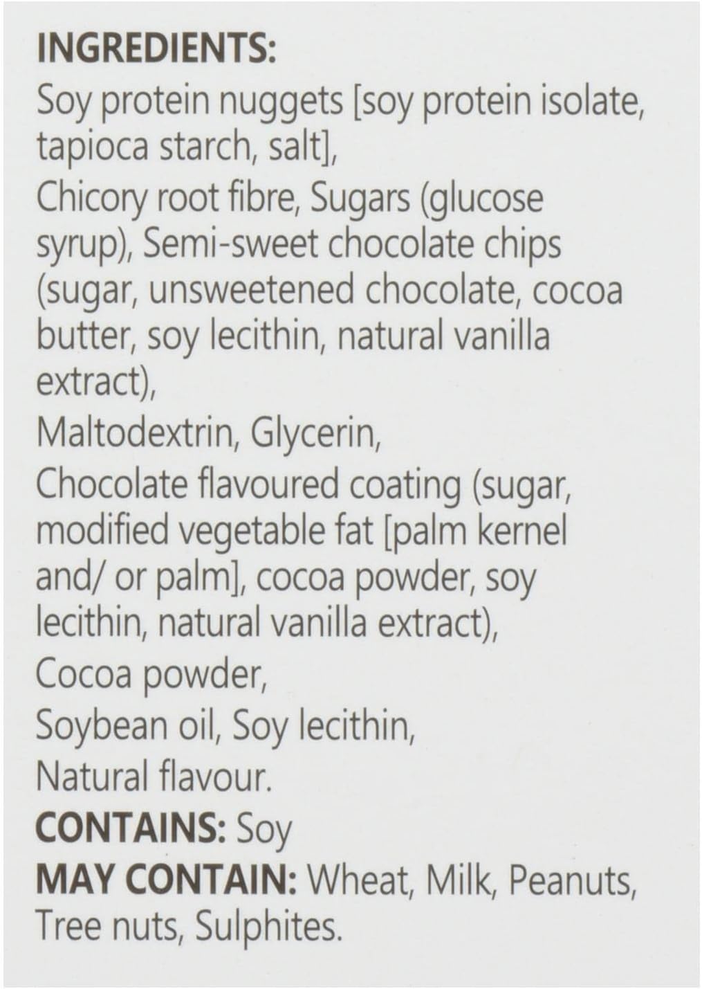 Nutribar Good Protein High Protein Bars Chocolate Chip, Made in Canada, 12g Protein, 5 Bars