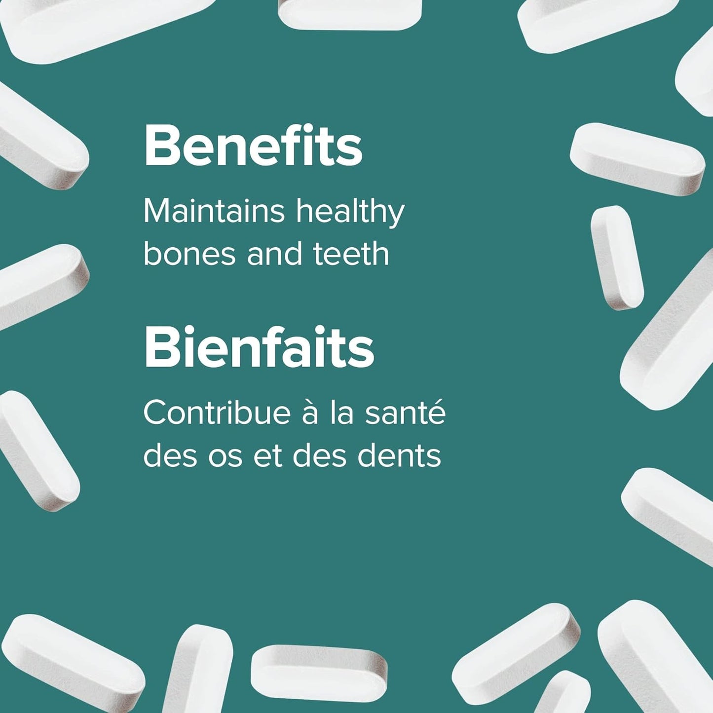 Webber Naturals 碳酸鈣,250 片,有助於支撐骨骼和牙齒