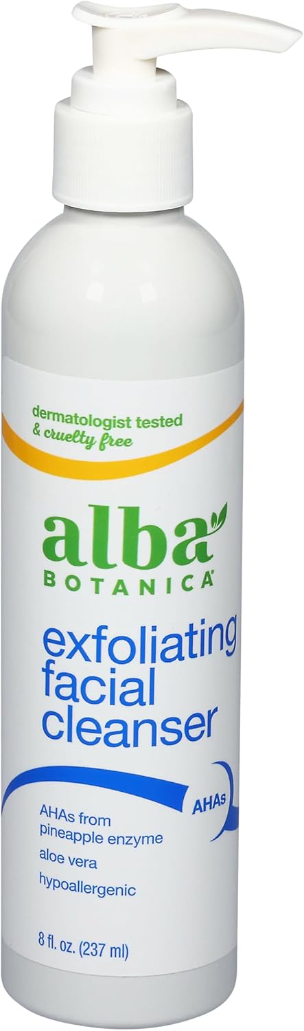 Alba Botanica Hawaiian Skin Care Pineapple Enzyme Facial Cleanser, 8 Fluid Ounce