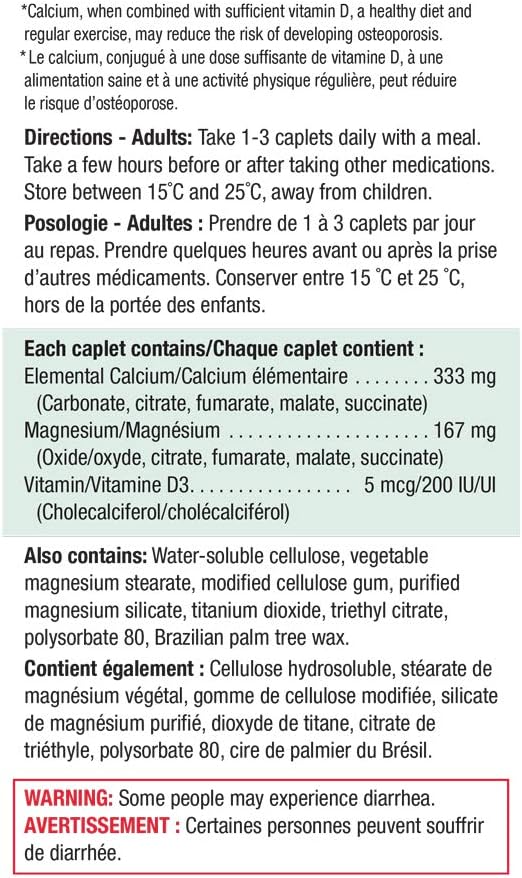 Jamieson 鈣鎂維他命 D3 和 Omega-3 精選 1,000 毫克