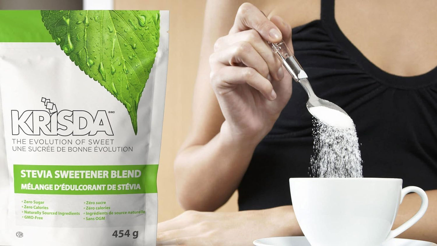 Krisda Stevia Spoonable 天然甜味剂,454 克