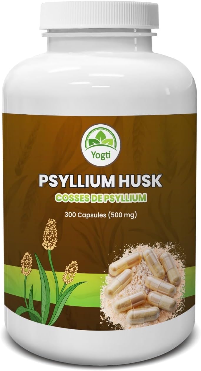 Yogti Psyllium Husk Capsules, 300 Count