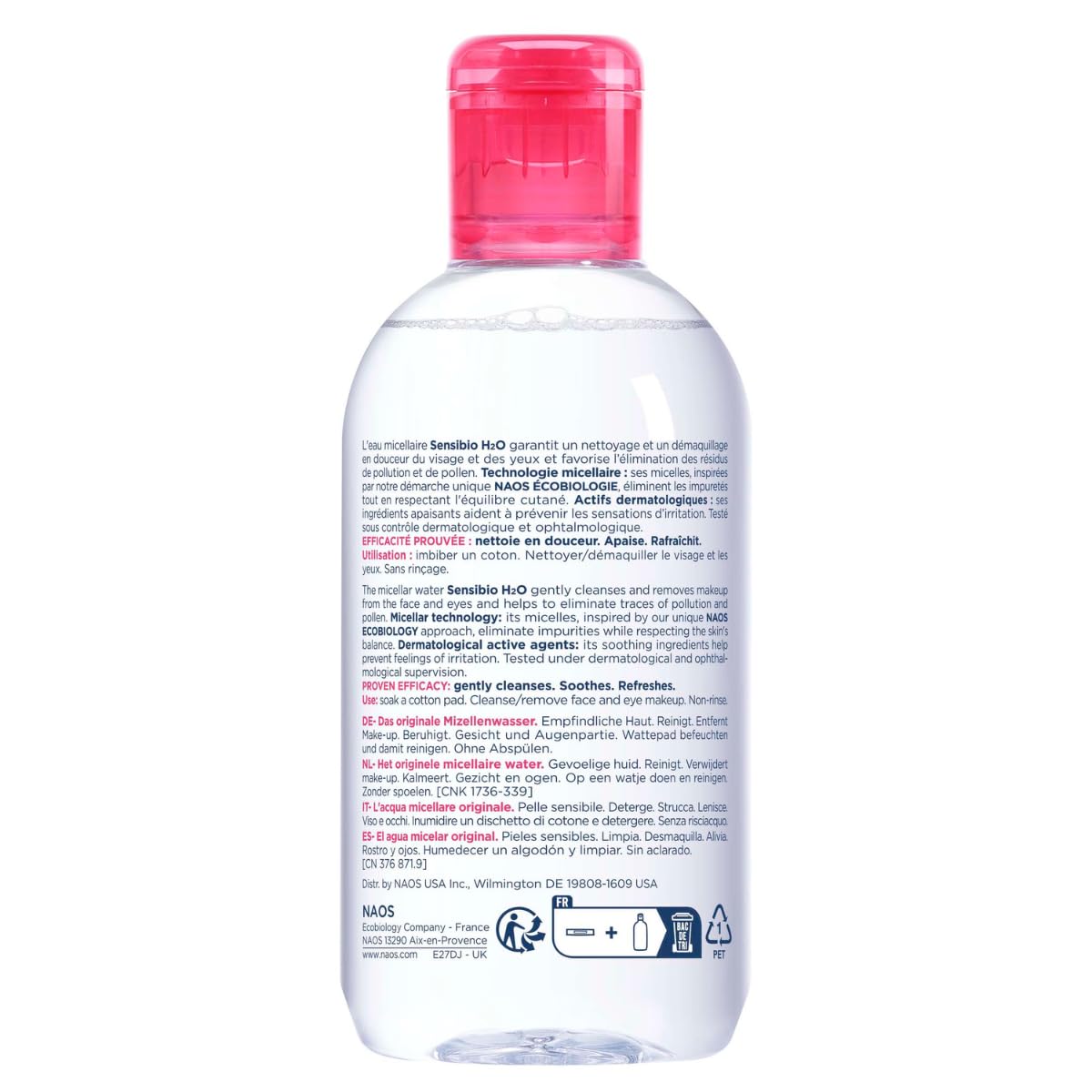 Bioderma Sensibio H2O Micellar Water Cleansing and Make-Up Remover