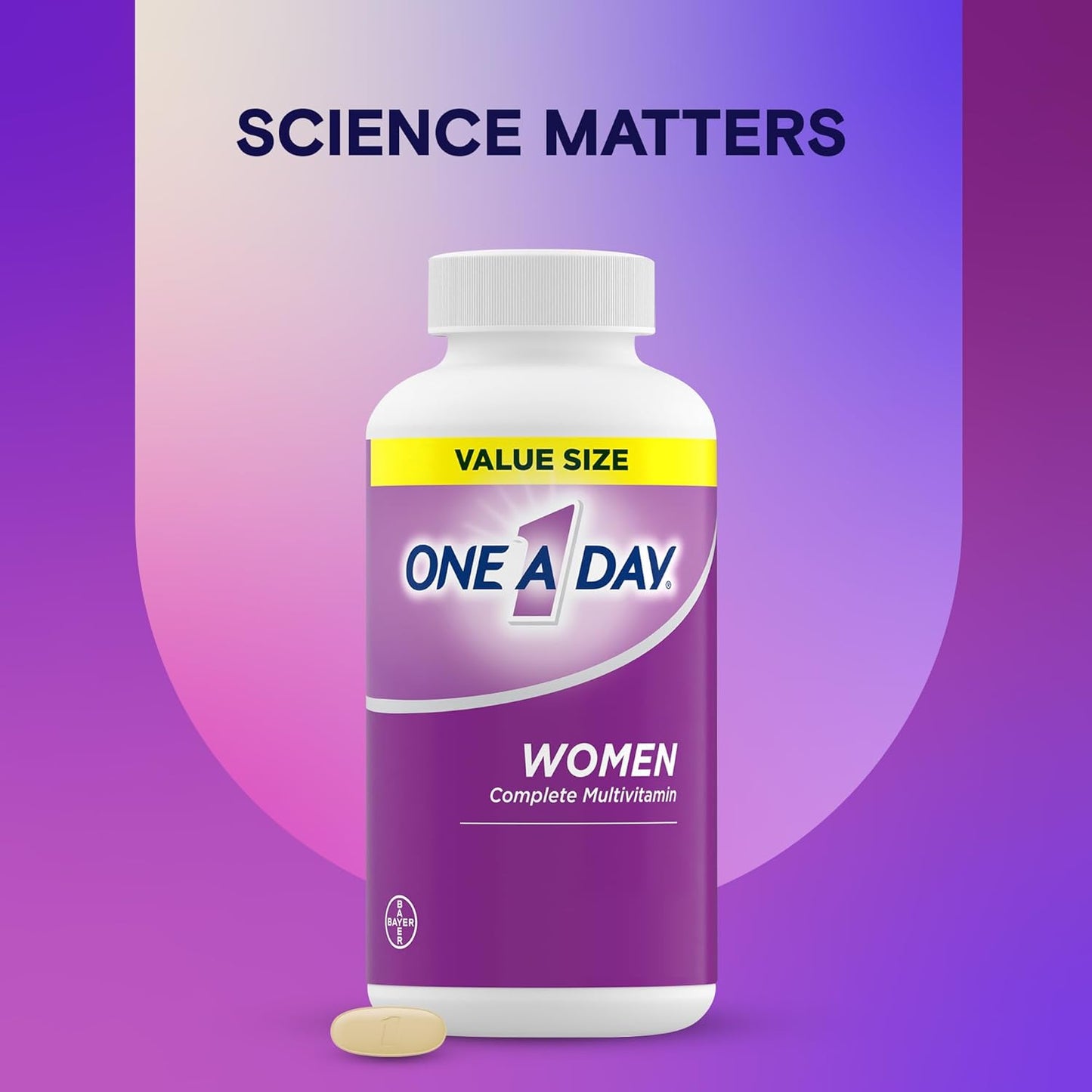 One A Day Multivitamin for Women - Daily Vitamins For Women-Womens Multivitamin With Vitamin A, Vitamin C, Vitamin D, and Zinc for Immune Support, Vitamin E, B12, Biotin, Calcium, Iron, 250 Tablets