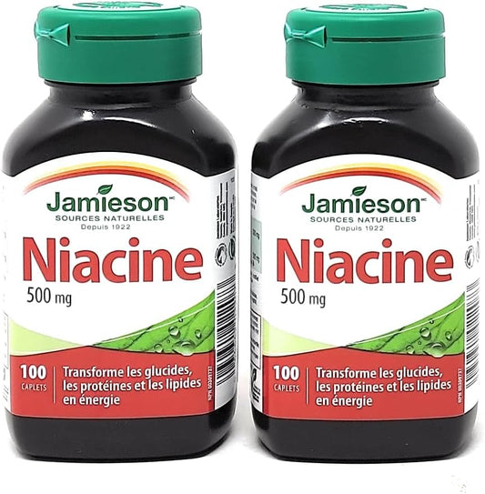 Jamieson 烟酸 500 毫克 100 粒胶囊(2 包)