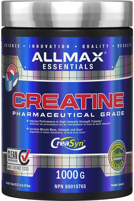 ALLMAX Nutrition - Creatine Powder - 100% Pure Micronized Creatine Monohydrate - Pharmaceutical Grade Creatine, 1000 gram, 1000-Gram