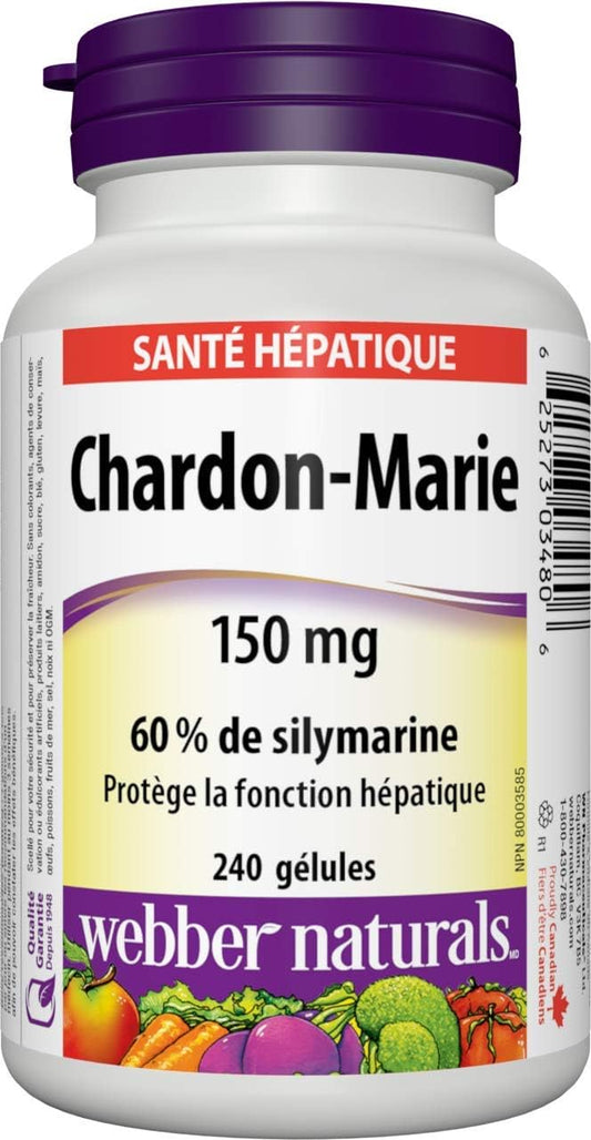 Webber Naturals 奶蓟提取物,150 毫克,240 粒