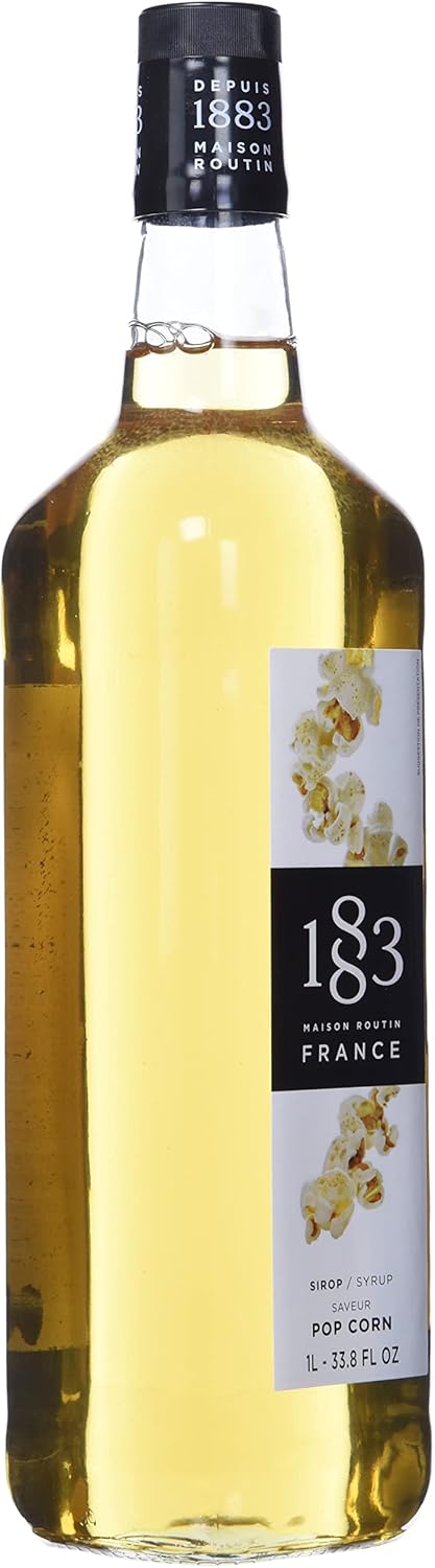 1883 Maison Routin 爆米花風味糖漿,1L 玻璃瓶