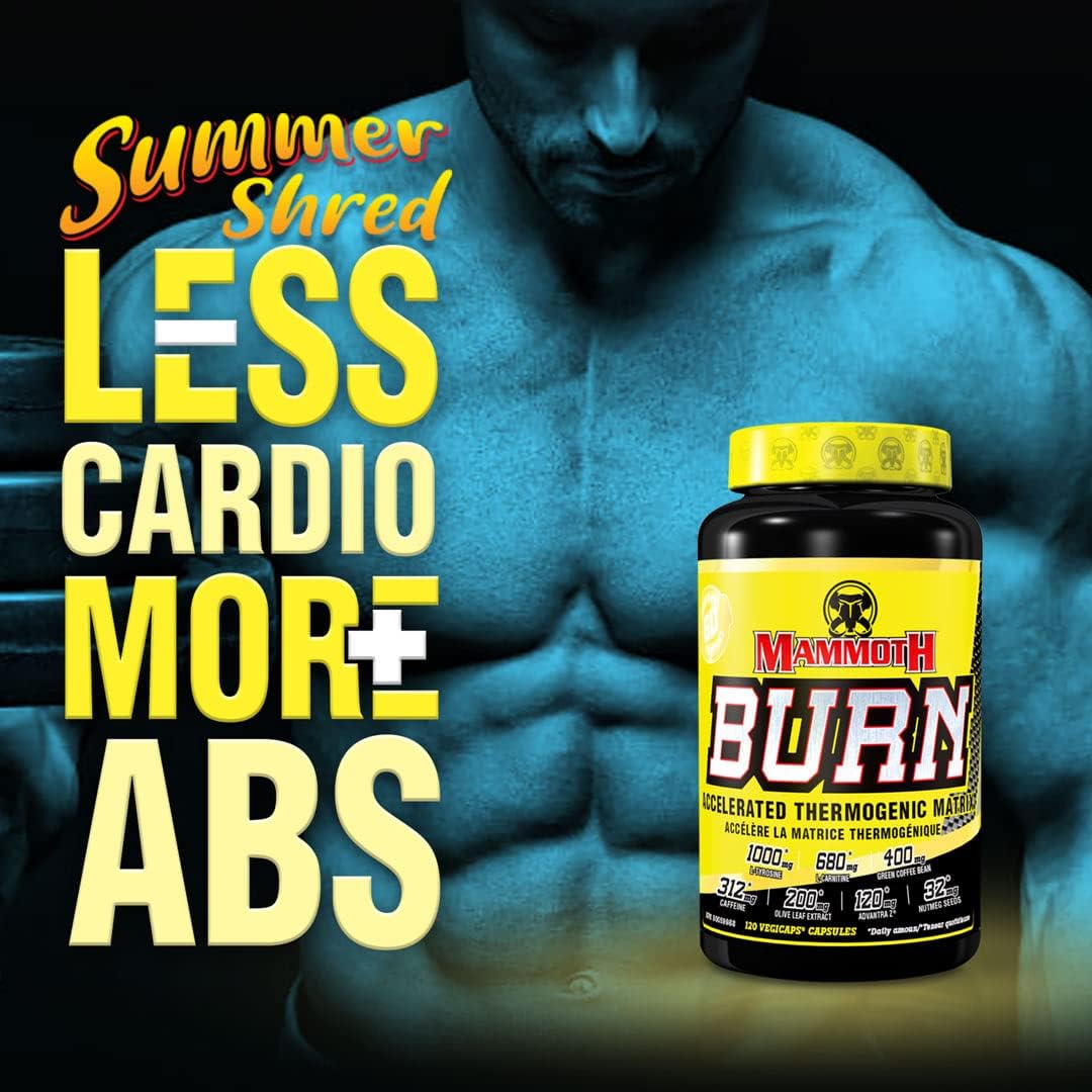 Mammoth Burn | Fat Burner Weight Loss Supplement | 120 Capsules