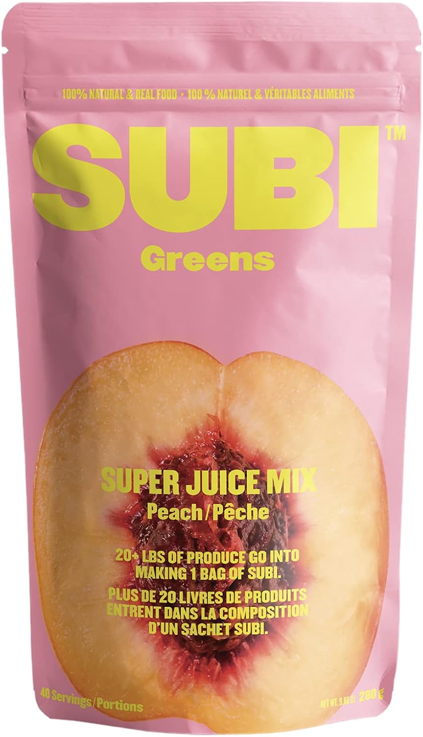 SUBI RAW 綠色超級食品粉,無味,每日蔬菜替代品和水解牛膠原蛋白 - 1 型、3 型膠原蛋白勝肽,來自無激素牧場飼養的乳牛