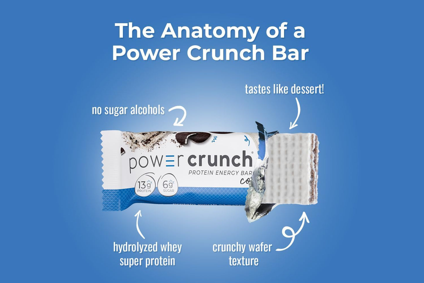 Health Life Power Crunch Bar,饼干和奶油,1.4盎司
