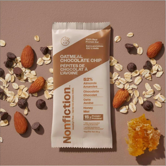 Nonfiction Protein Bar Oatmeal Chocolate Chip 12x60g (Pack of 12)