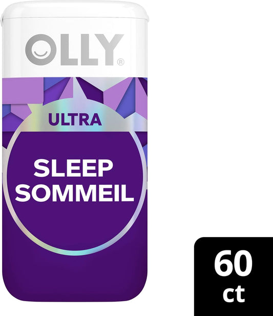 OLLY 超强睡眠软胶囊,10 毫克褪黑激素、L-茶氨酸、洋甘菊、镁、柠檬香蜂草,夜间助眠,60 粒