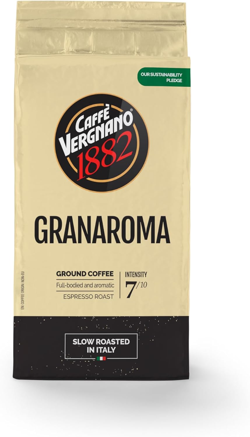 Caffè Vergnano Granaroma 摩卡咖啡,250 克(1 包)包装可能有所不同