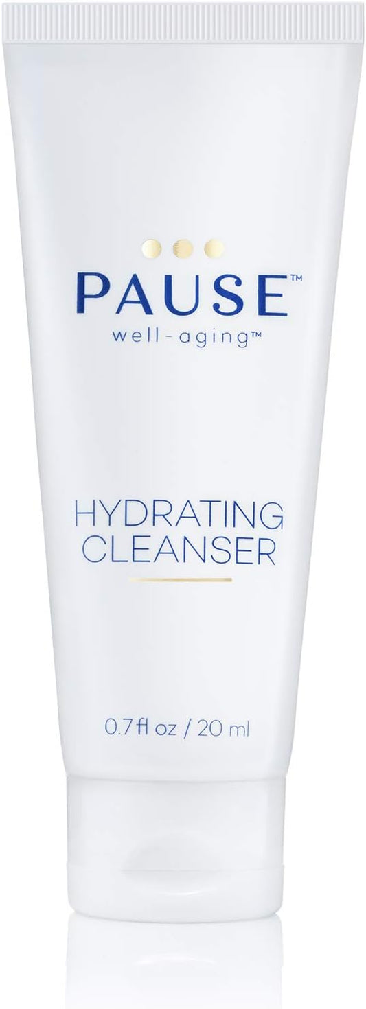 Pause Well-Aging Discovery Kit 0.7oz Hydrating Cleanser, 1oz 4-in-1 Micellar Cleansing Treatment, 2 x 0.17oz Collagen Boosting Mois Unisex 4 Pc