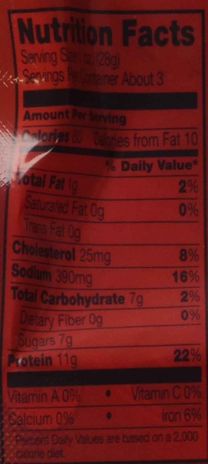 Jack Link's 肉类零食牛肉干,甜辣口味,2.85 盎司(4 包)