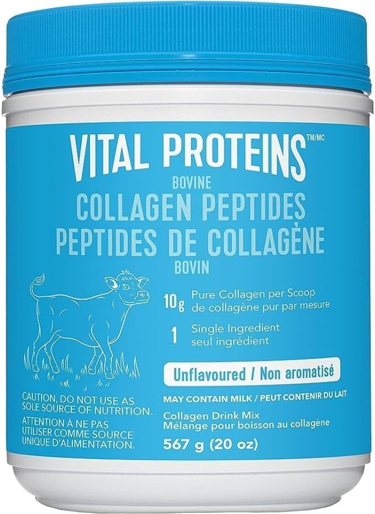 Vital Proteins 胶原蛋白肽粉套装:567克 + 284克 - 水解牛胶原蛋白 - 无味
