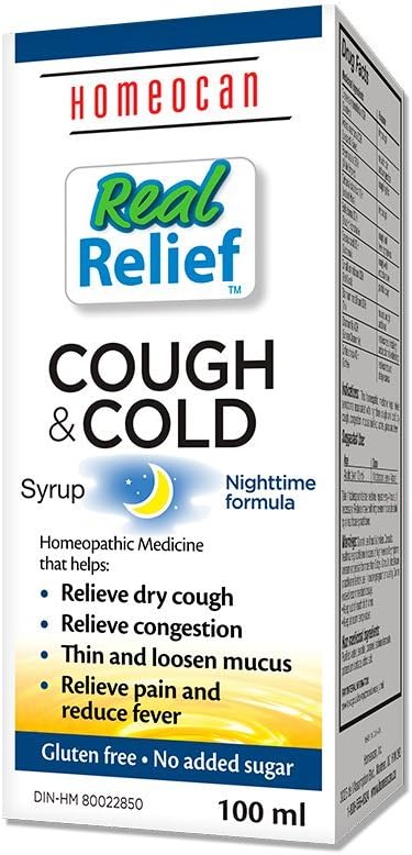 Real Relief Syrup – Cough & Cold Nighttime – 100ml