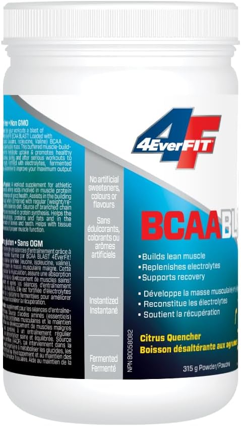 4EverFit BCAA Blast - 高級電解質基質 - 柑橘解渴劑 315克