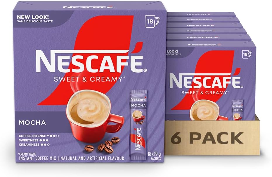 雀巢甜奶油摩卡速溶咖啡混合盒,摩卡,6 包