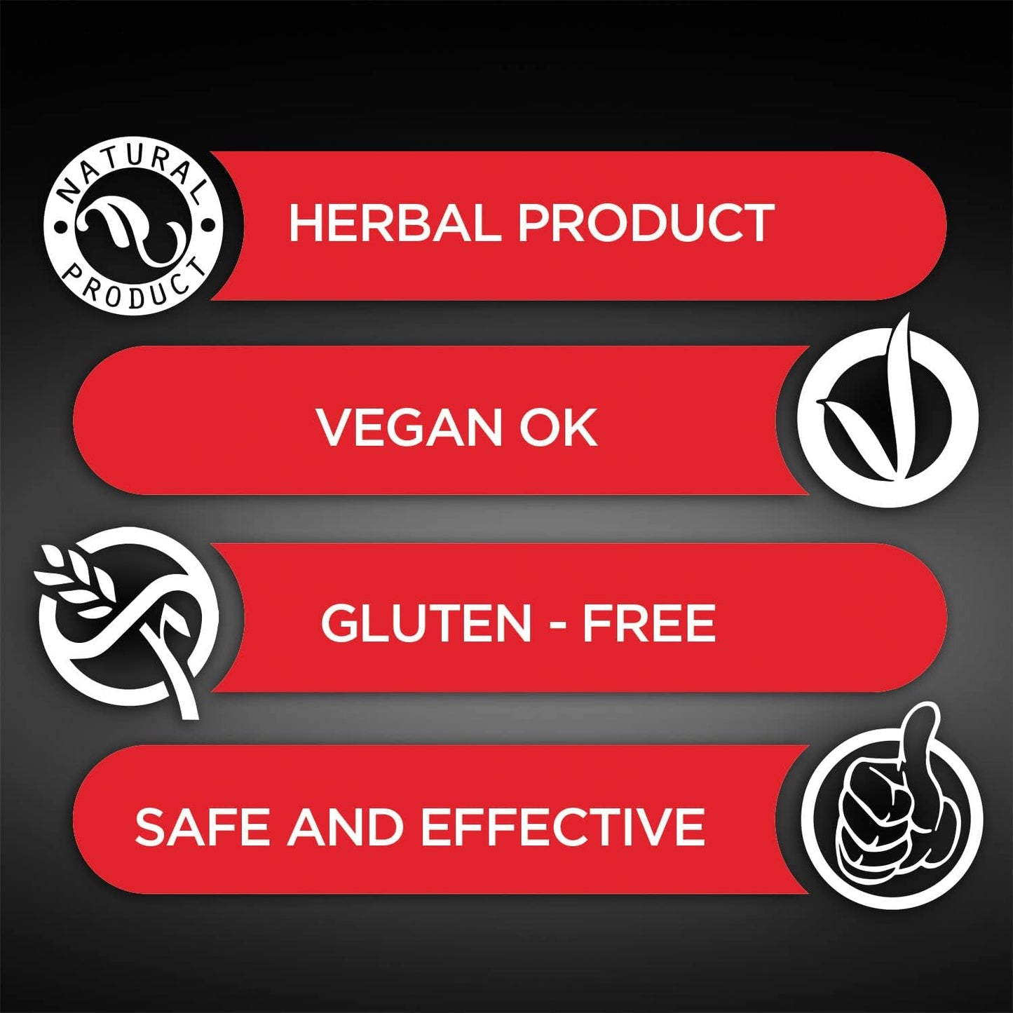 Herbion Naturals 活力配方 - 提升能量、力量、表現和耐力 - 非荷爾蒙、非類固醇 - 60 粒素食膠囊