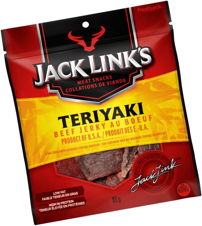 Jack Link's 牛肉乾 80 克裝(12 包)是一款高蛋白、低脂肪的照燒小吃