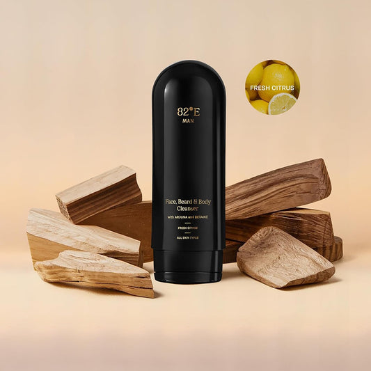 82E 面部胡须和身体清洁剂 - 男士清新柑橘清洁剂 6.7 盎司