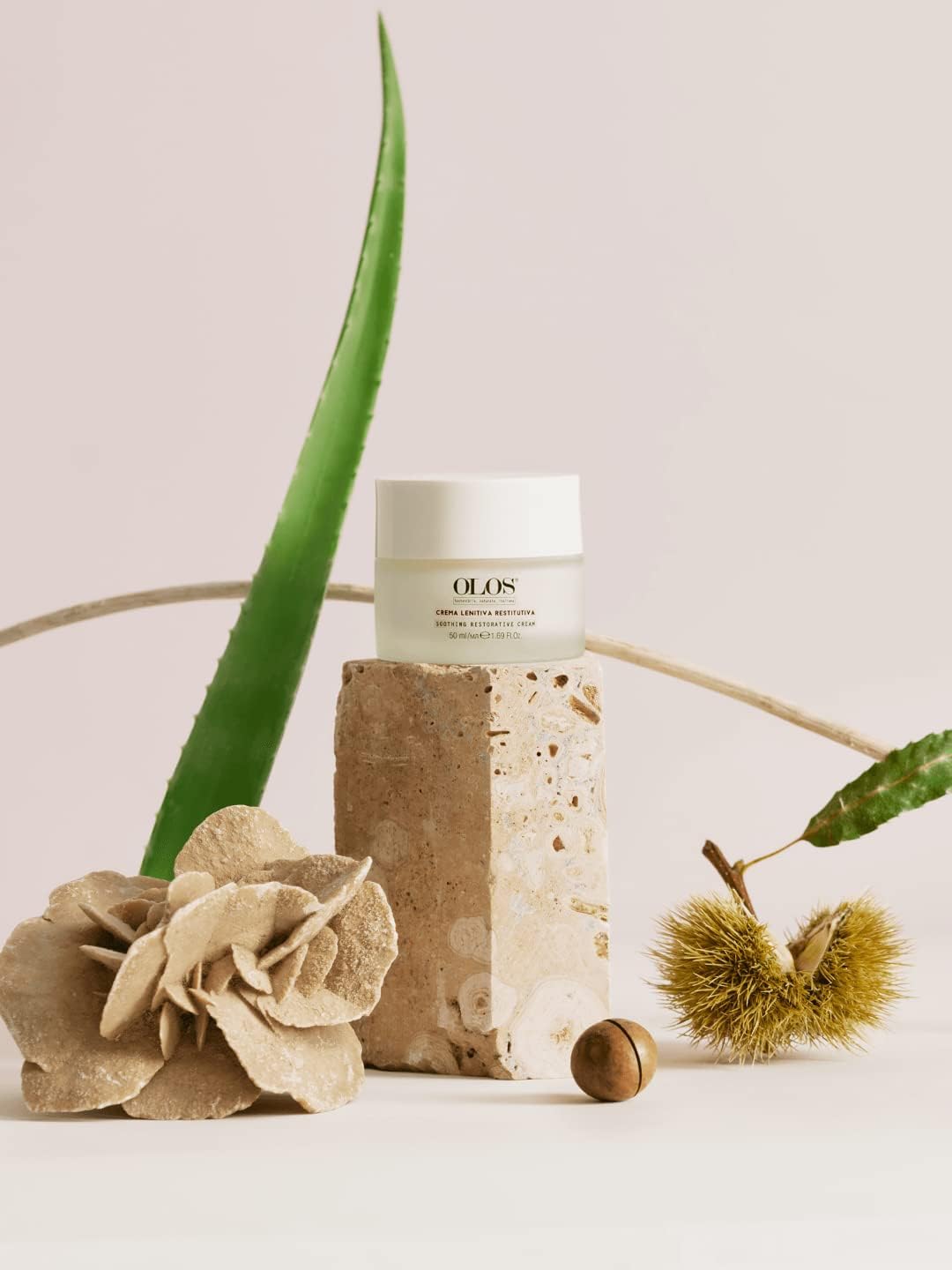 Olos Youth-Enhancing Restructuring Cream - Anti-Aging Face Moisturizer - Face Lotion with Aloe and Shea Butter - Collagen Booster Face Cream - 1.7 oz