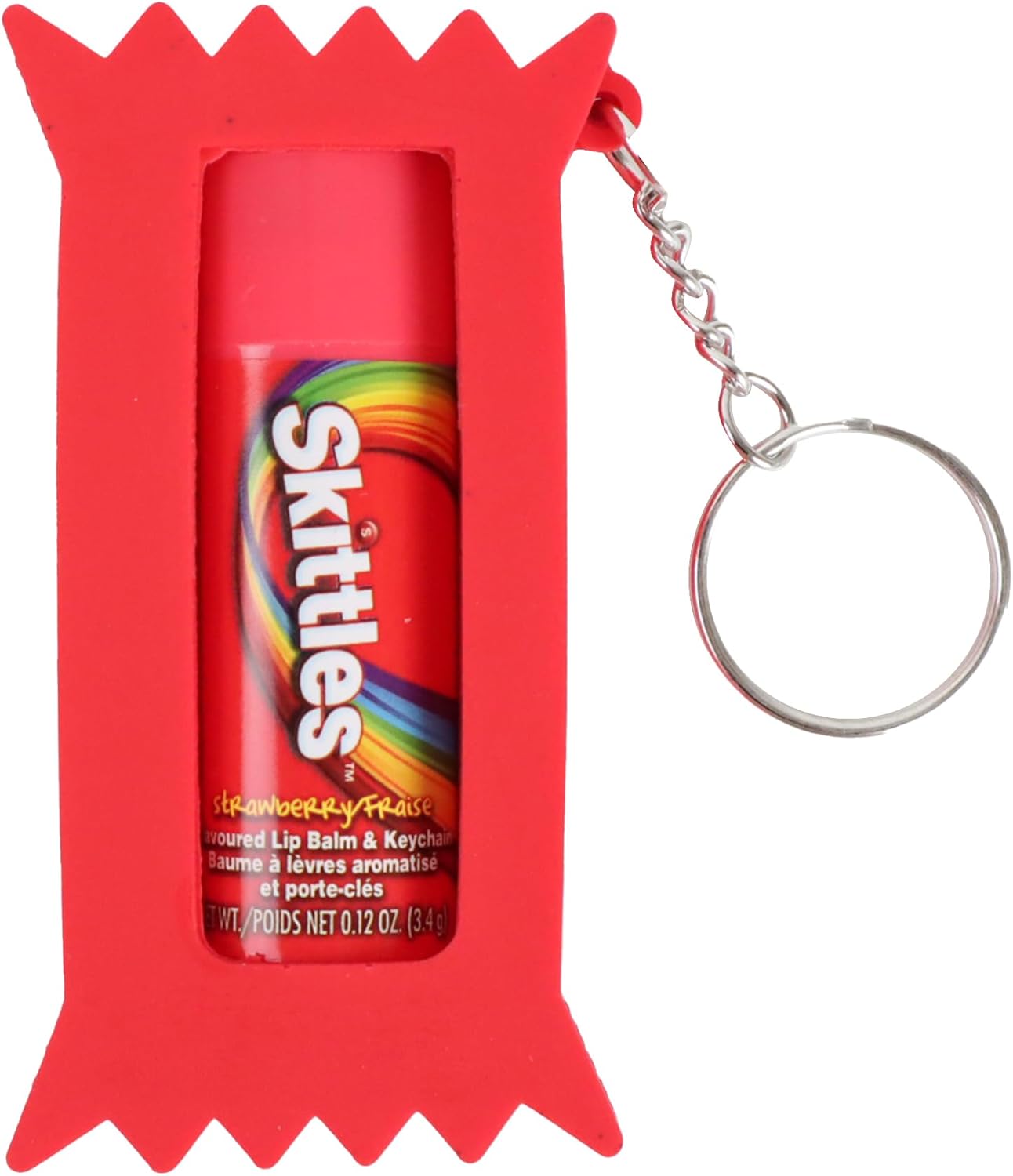 SKITTLES LIP BALM KEYCHAIN