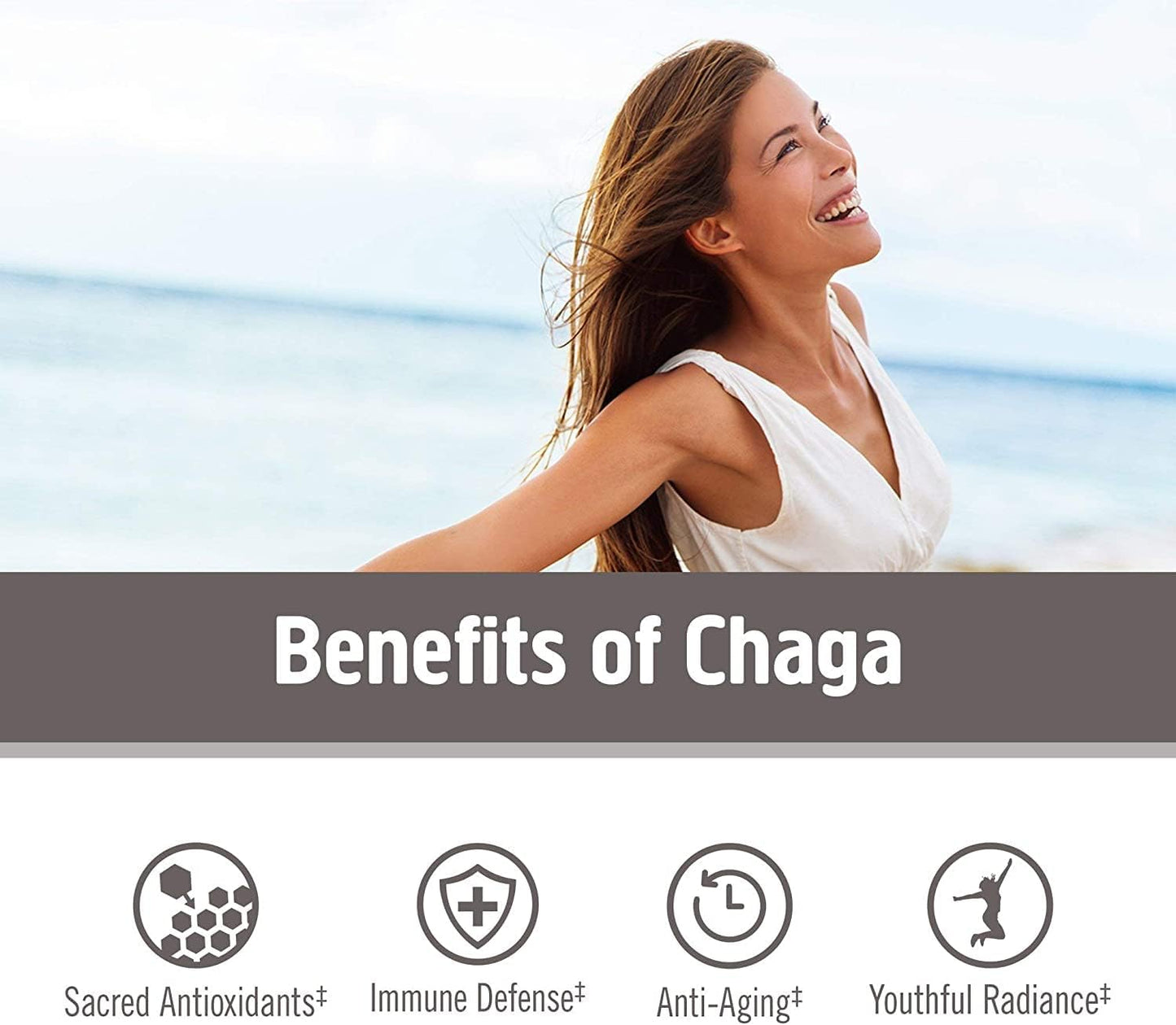 Om Chaga 蘑菇 667 毫克 75 粒胶囊 75 液体盎司