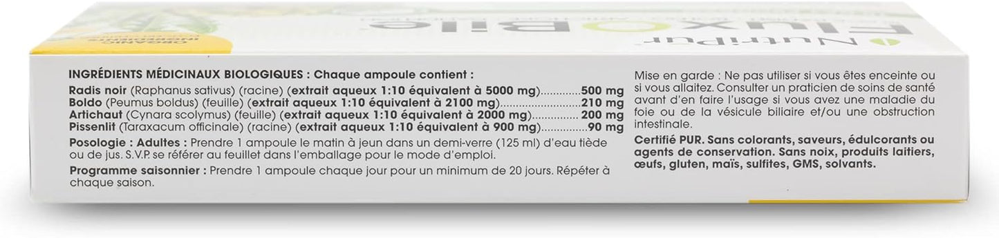 Nutripur Flux O Bile 有机肝脏净化胶囊,10天
