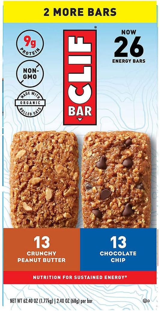Clif Bar Variety Pack, 26-count