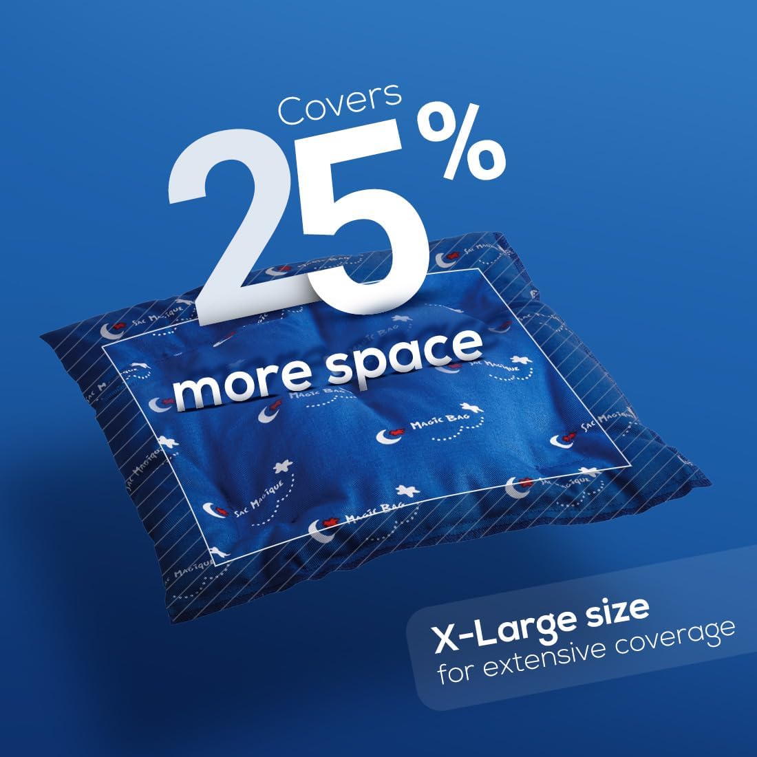 原廠魔法袋超大加熱壓縮袋,冷熱療法,緩解背部和肩部疼痛,無線冷熱敷袋,29 x 29 公分(11.5 英吋 x 11.5 英吋)