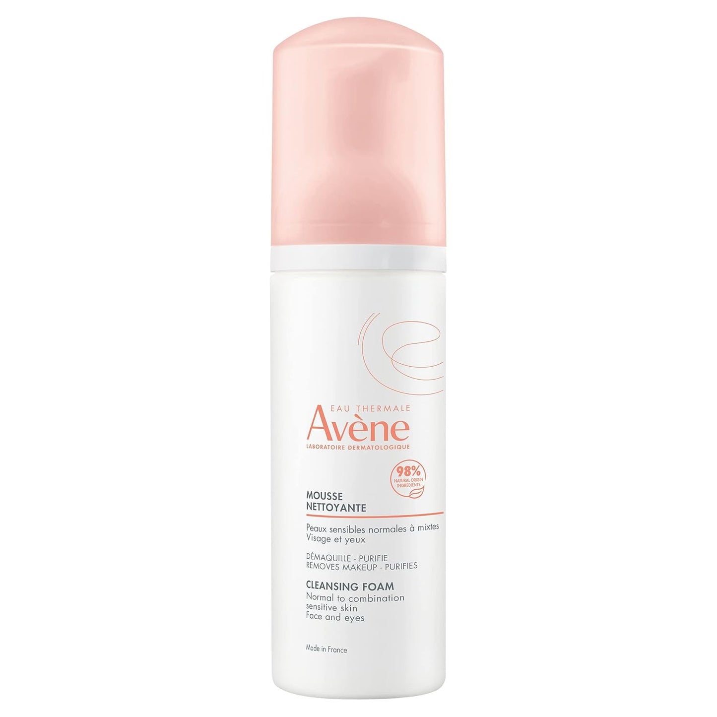 Eau Thermale Avène Cleansing Foam, Makeup removal, Cleanser, Sensitive skin, Vegan - 150ml