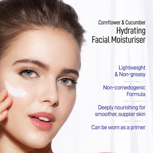 Refresh Botanicals Hydrating Facial Moisturiser | Certified Organic Face Cream for Dry & Sensitive Skin | Hypoallergenic, Vegan, Paraben free | Made in Canada | 50 ML