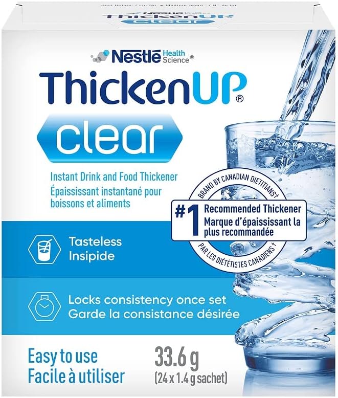 ThickenUp Clear, Instant Food and Drink Thickener, 125g Canister & ThickenUp Clear, Instant Food and Drink Thickener, 24 x 1.4g Sachets