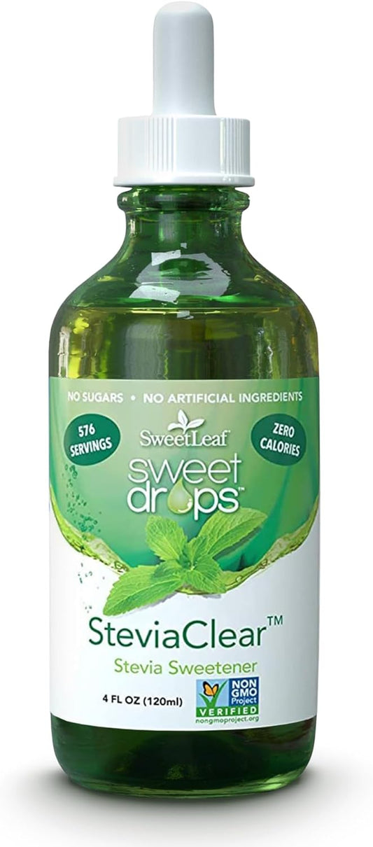 SweetLeaf Sweet Drops Liquid Stevia Sweetener, SteviaClear, 4 Ounce