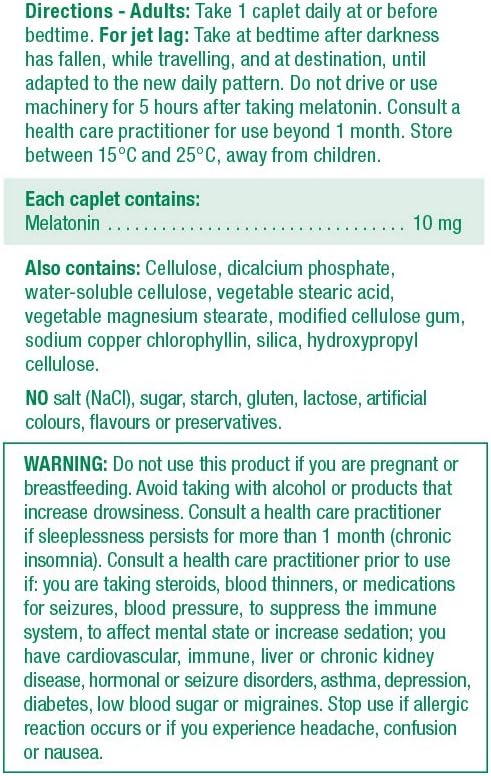 Jamieson 褪黑素 10 毫克,強效雙效緩釋,改善睡眠品質和持續時間,幫助重置睡眠-覺醒週期。素食,無麩質,100 粒雙層膠囊,加拿大製造