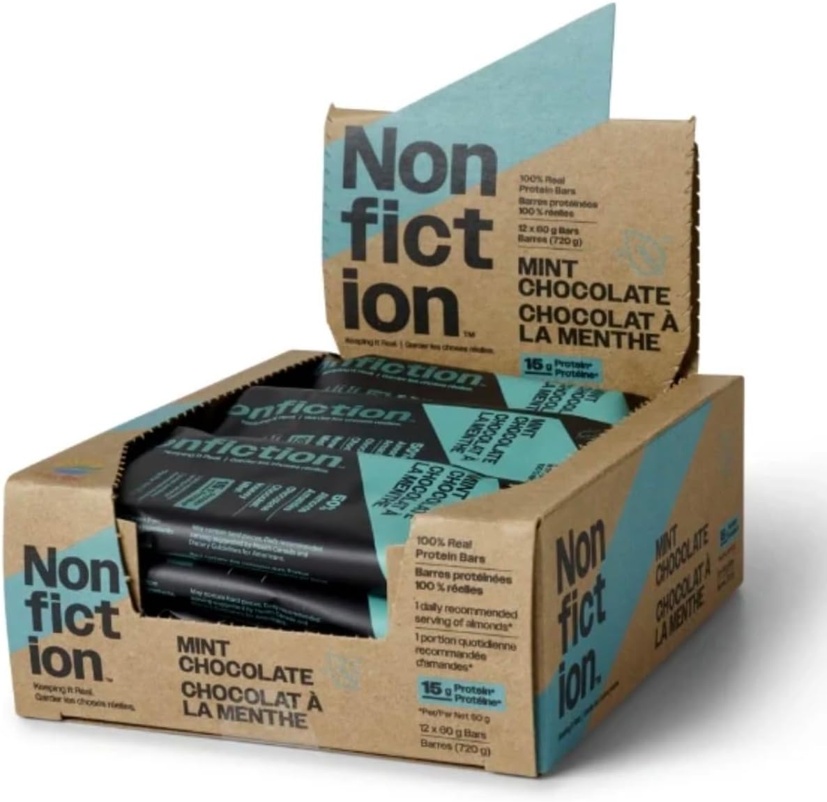 Nonfiction Protein Bar Mint Chocolate 12x60g (Pack of 12)