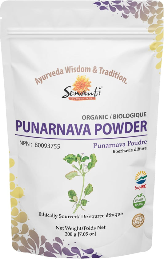 Organic Punarnava Powder 200 g/NPN 80093755 /Boerhavia Diffusa/Diuretic
