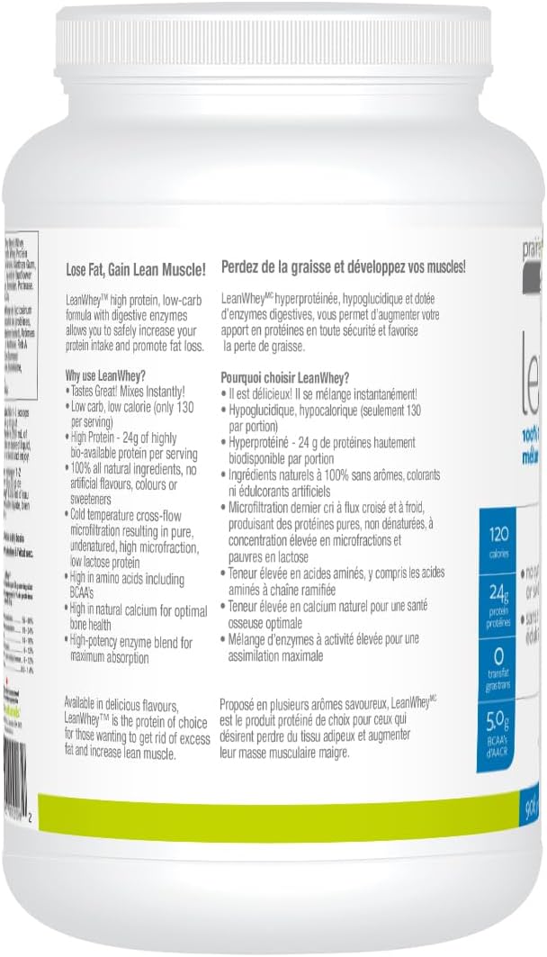 Prairie Naturals Lean Whey Protein Vanilla Cream Powder, 908 Gram