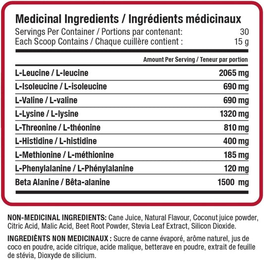 Nutraphase Clean EAA,全天然,適合素食主義者,無麩質,美味,水果賓治,30 份,450 克(1 包)