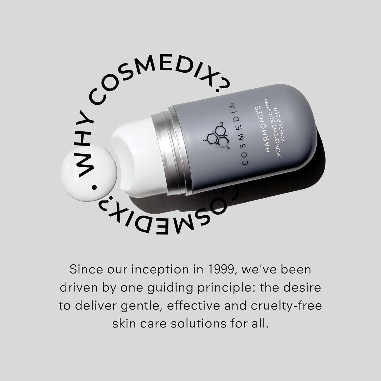 COSMEDIX Harmonize Microbiome-Boosting Hydrating Face Moisturizer - Restores Balance and Soothes Dry Skin, Anti Aging, Prebiotic Skincare - Gentle, Ultra-Light Face Lotion, Great for All Skin Types