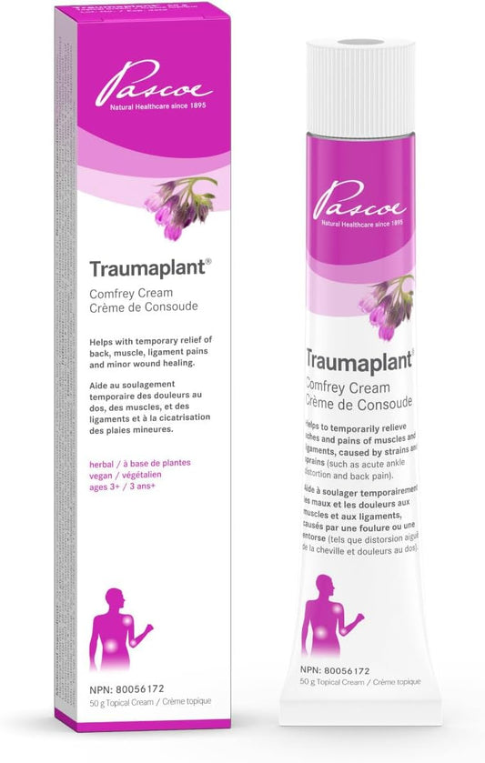 Pascoe – Traumaplant - Clinically Studied Herbal Remedy Cream for Back Pain, Muscle Pain & Minor Wounds, Paraben Free, Non-Steroid, Hypoallergenic, Non-Greasy, Absorbs Easily, Ages 3+, Vegan (50 Grams)