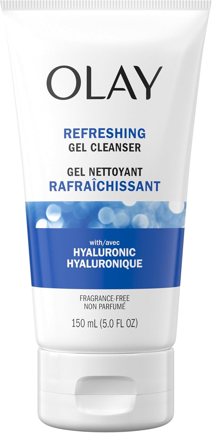 Olay Regenerist Hyaluronic + Peptide 24 Face Wash, Fragrance-Free, 150 mL